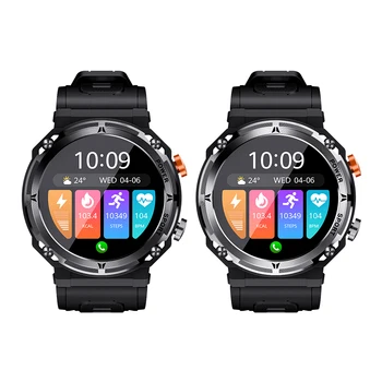 1,39-дюймовые смарт-часы, совместимые с Bluetooth, спортивные интеллектуальные часы, часы с монитором сердечного ритма, часы с магнитным зарядным кабелем