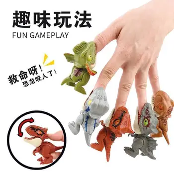 1 шт. мини-фигурки для кусания пальцев, игрушки, имитирующие модель динозавра, Динозавр кусает руку, игрушки для мальчиков