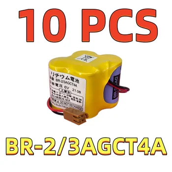 10 УПАКОВОК Оригинального Литий-ионного аккумулятора BR-2/3AGCT4A 6V 5000mAh С Коричневым Штекером Для Станков С Системой ЧПУ Lithium Batteria