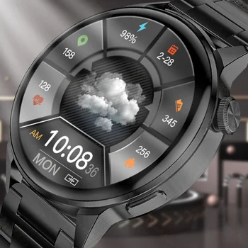 2022 Смарт-часы с NFC, мужские спортивные часы с GPS-треком, женские беспроводные зарядные смарт-часы с индивидуальным набором номера, измеряющие частоту сердечных сокращений, ЭКГ для Samsung