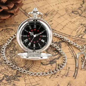 2023 Классические карманные часы с двойным дисплеем в римской шкале, кварцевые часы-брелок, большие винтажные карманные часы-скелет, ювелирный подарок