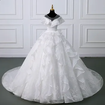 2023 Летние Новые свадебные платья Роскошное кружевное Vestido De Noiva Элегантное бальное платье Реальное фото Robe De Mariee Плюс Размер для женщин