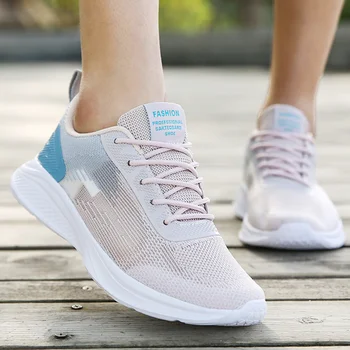 2023 Летние женские кроссовки для бега, дышащие женские теннисные туфли, нескользящие женские кроссовки для занятий легкими видами спорта на открытом воздухе, Бесплатная доставка
