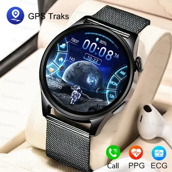 2023 Новые женские смарт-часы для здоровья GPS motion track Al голосовой ассистент Bluetooth call с пользовательским набором smartwatch для Samsung women