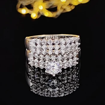2023 Новые продукты Модный серебряный цвет серебряное кольцо невесты для девочки R5331