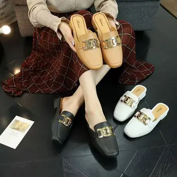 2023 новая модная женская обувь французские женские тапочки сандалии