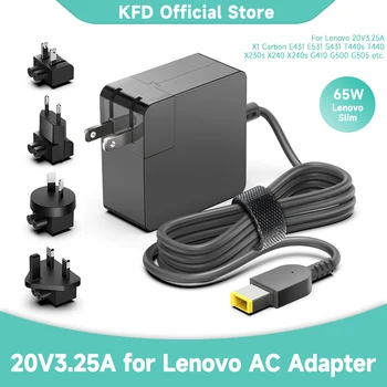 20V3.25A 65 Вт USB Адаптер Переменного Тока Зарядное Устройство Для Ноутбука Lenovo Thinkpad X301S X230S G500 G405 X1 Carbon E431 E531 T440s Yoga 13