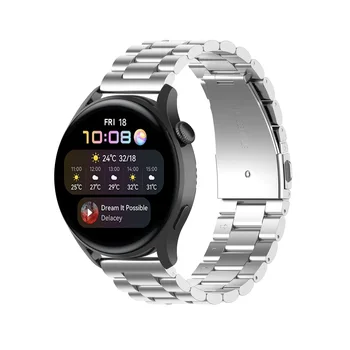 22-мм трехгранный ремешок для часов из нержавеющей стали, браслет подходит для Huawei Watch 3