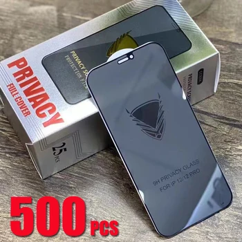 500шт Защитная Пленка Для Экрана Из Закаленного Стекла OG Privacy Anti Spy Cover Film Для iPhone 14 Pro Max 13 Mini 12 11 XS XR X 8 7 6 Plus SE