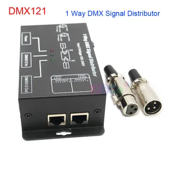 DMX512 светодиодный усилитель-разветвитель; 1-полосный выходной порт DMX512 распределитель сигнала DMX повторитель сигнала DMX121 AC100V-240V для DMX декодера