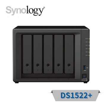 Synology DiskStation DS1522 + 8 ГБ корпус NAS с 5 отсеками, 100% аутентичный, абсолютно новый, оригинальный (бездисковый)