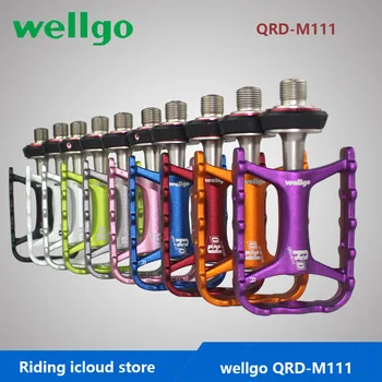 Wellgo QRD-M111 M111 Быстроразъемные Велосипедные Педали Дорожный Велосипед Сверхлегкая Педаль MTB Велосипедные Подшипниковые Педали 1-го / 2-го поколения