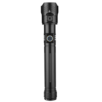 XHP160 Мощный светодиодный фонарик с USB-подзарядкой и зумом IPX6 Водонепроницаемая лампа-вспышка Light By 26650/18650