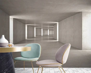 beibehang Настраивает современное новое визуальное пространство офиса простые атмосферные геометрические архитектурные обои обои для домашнего декора