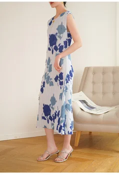 Бесплатная доставка, летнее новое плиссированное повседневное праздничное платье Fresh Sweet Fashion Beautiful Dress [3456]