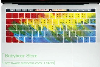 Для Apple Macbook Pro 13,3 дюйма A1706 15,4 языка A1707 Стильная Силиконовая клавиатура с кожным покрытием (2016 с сенсорной панелью)