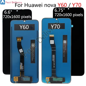 Для Huawei Nova Y60 ЖК-дисплей WKG-LX9 Сенсорный Экран Дигитайзер В сборе Для Huawei Nova Y70 LCD MGA-LX9 MGA-LX9N Y70 Plus LCD