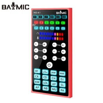Запись караоке-трансляции прямого эфира DAYMIC Factory Звуковая карта USB аудиоинтерфейс с конденсаторным микрофоном BM800