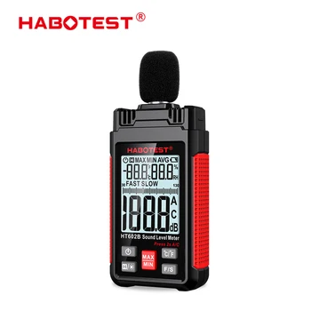 Измеритель уровня звука HABOTEST Измеритель уровня звука 30-130d Децибелометр Портативный Измеритель шума Ручной Измеритель Децибелиметро дб