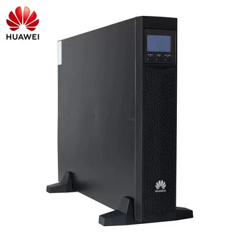 Источник питания ИБП Huawei 2000-G-3KRTS, установленный в стойке, 3 кВА / 2400 Вт, стабилизация напряжения в серверной комнате предприятия, резервное копирование