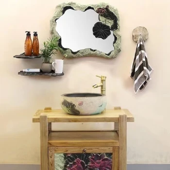 Китайский Комбинированный Шкаф для Ванной комнаты Из Массива дерева, Антикварный Напольный Шкаф Для Умывания рук, Современные Деревянные сумки dCabinet