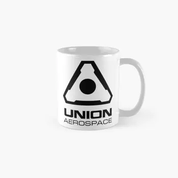 Классическая кружка Union Aerospace Black Insignia с простым рисунком, чашка для чая, фото Дизайн, посуда для напитков, кофейная ручка Круглая