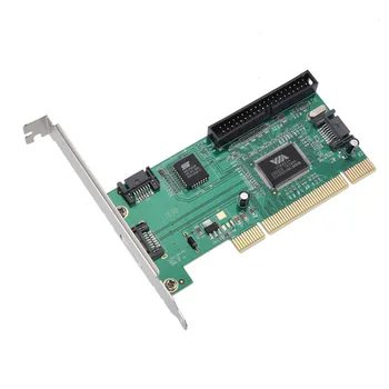 Комбинированный контроллер PCI на 3 порта SATA + IDE, адаптер для видеокарты, конвертер с чипом VIA6421, жесткий диск AC388 DOM668