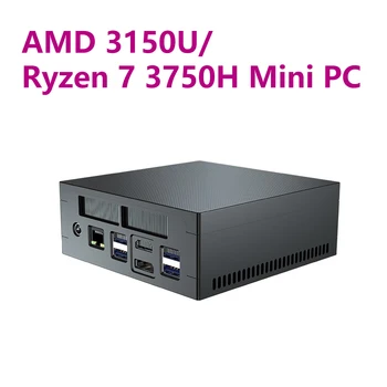 Мини-ПК AMD 3150U Мини-ПК AMD Ryzen 7 3750H с твердотельным накопителем Windows 11 M.2 Nvme для настольных геймеров Ryzen mini pc