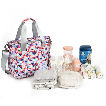 Модная сумка большой емкости для влажного и сухого разделения, сумка для мамы, подходящая для путешествий, сумка для детской бутылочки, сумка для хранения коляски