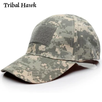 Мужская бейсболка Тактический камуфляж Snapback Hat армейского спецназа Страйкбол пейнтбол Охота Кемпинг Повседневные камуфляжные кепки на открытом воздухе