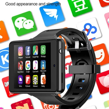 Новое поступление Смарт-Часов 2,8 Дюймов 4 гб + 128 гб ЖК-смарт-Часы 2000 мАч Smartwatch Частота Сердечных Сокращений Для Android 8,1 4g Телефон Смарт-часы