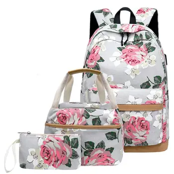 Новый рюкзак для школьников, детские сумки для книг, рюкзаки Mochila для девочек, холщовая водонепроницаемая повседневная сумка для ноутбука