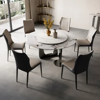 Обеденный стол Rock, роскошный встраиваемый проигрыватель высокого класса, дизайнерский обеденный стол и стул silent wind класса люкс из камня light rock