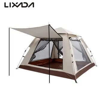 Палатка для кемпинга на открытом воздухе, Автоматическая Быстрооткрывающаяся Палатка, Самоуправляемая Туристическая Непромокаемая палатка, Защищающая от солнца Палатка, Походное укрытие от солнца