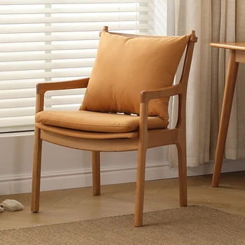 Скандинавские обеденные стулья для гостиной Акцент Дизайн мобильных лаунжей Письменный стол Кресло Офисная Деревянная мебель для гостиной Cadeiras