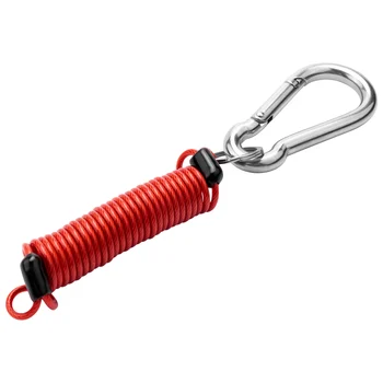 Страховочная пряжка из пружинного троса для прицепа, 4-футовый отрывной трос на молнии 80-01-2140 (красный)