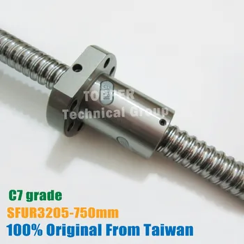 Тайваньский шариковый винт TBI 3205 750 мм со свинцовой гайкой SFU3205 5 мм для деталей с ЧПУ