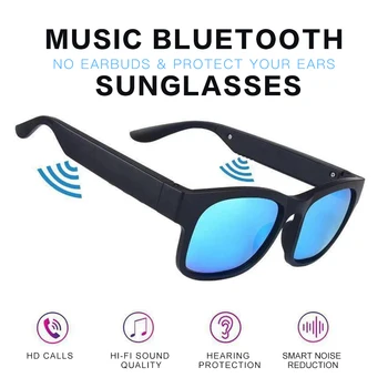Умные очки Bluetooth, Беспроводная громкая связь Bluetooth, аудио, линзы с защитой от синего света, интеллектуальные солнцезащитные очки IPX7