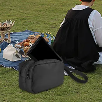 Черный чехол для переноски Наружная сумка для электронных аксессуаров