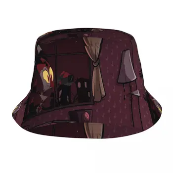 Шляпы Blitzo Bob, весенние Аксессуары для головных уборов для пикника, шляпа рыбака из аниме Helluva Boss для пеших прогулок, ирландская шляпа в стиле Кантри, легкая