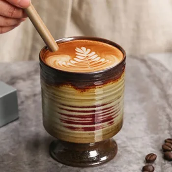 кофейная чашка Jananese из 1 шт., керамические кофейные кружки, фарфоровая чашка для эспрессо, керамическая миска для чая, кухонные гаджеты, лучший подарок для друзей