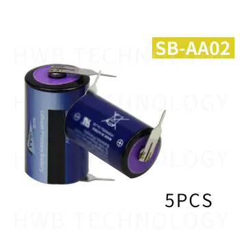 5шт Высококачественная корейская литиевая батарея Tekcell SB-AA02 3,6 V LS14250 ER14250 1/2 AA с паяльными контактами SBAA02