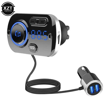 Автомобильный FM-передатчик, беспроводная громкая связь Bluetooth 5.0, автомобильный комплект, MP3-плеер, автомобильное зарядное устройство USB, быстрое зарядное устройство QC3.0, автомобильные аксессуары