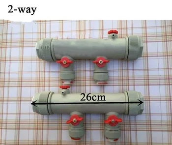 Коллектор для подогрева пола 2-8 путей фитинги для труб пластиковый коллектор сантехника бытовая геотермальная коллекторная система подогрева пола