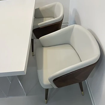 Обеденный стул в скандинавском офисном стиле в минималистичном стиле, Роскошное Деревянное кресло, Высококачественные шезлонги, Удобная мебель Hautes