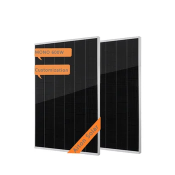 Производитель Китай Aiton Solar 600 Вт Монокристаллические солнечные элементы 6BB HJT 600 Вт Солнечная панель черепица солнечный модуль